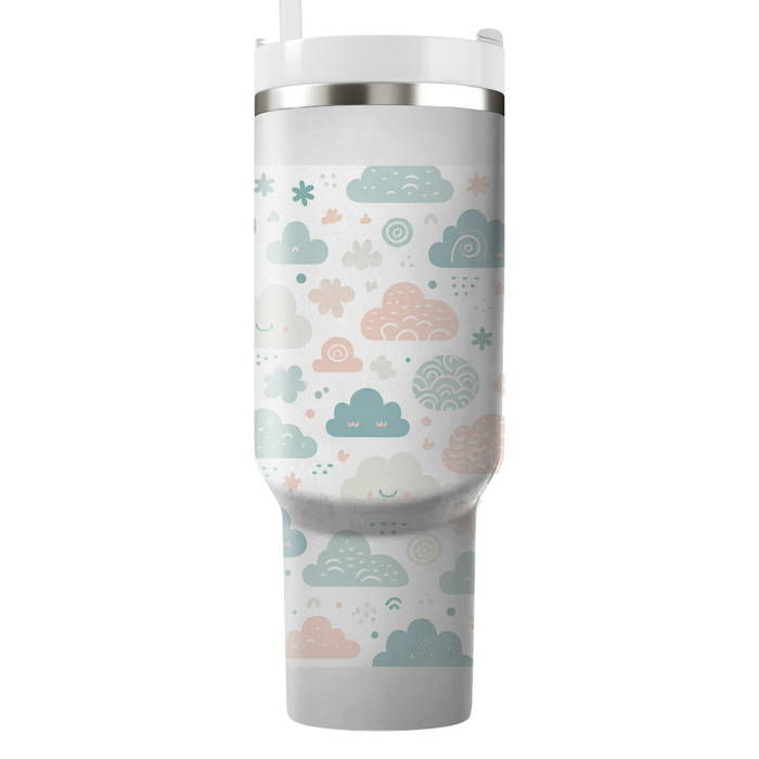 Whimsical Cloud Shapes Tumbler Cups