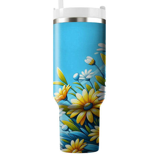 Sunshine Daisies  Personalized Tumblers