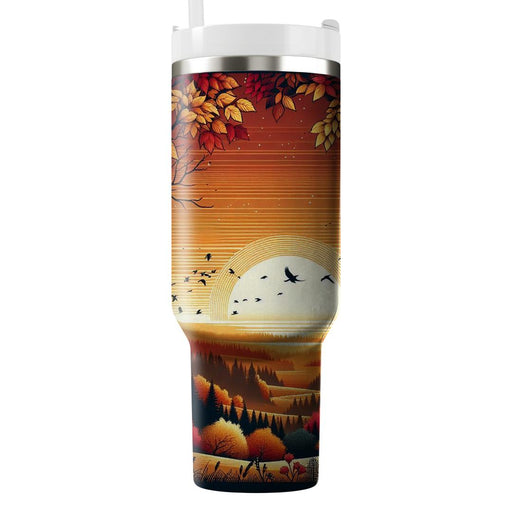 Autumn Sunset Glow  Tumblers For Gifts