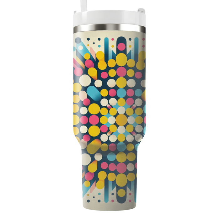 Geometric Polka Dot Burst  Unique Tumblers