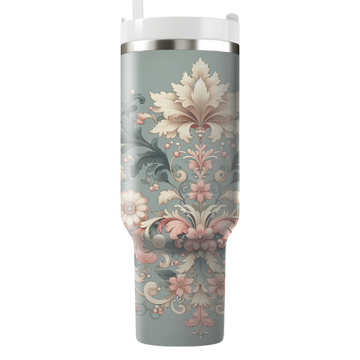 Vintage Floral Elegance  Travel Tumblers