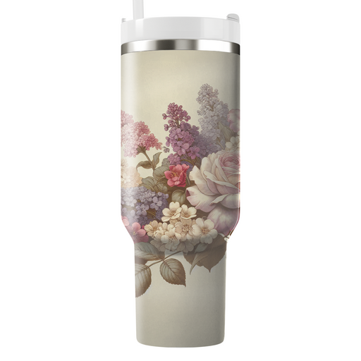 Vintage Floral Romance  Custom Tumblers