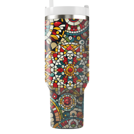 Colorful Mosaic Tiles Unique Tumblers