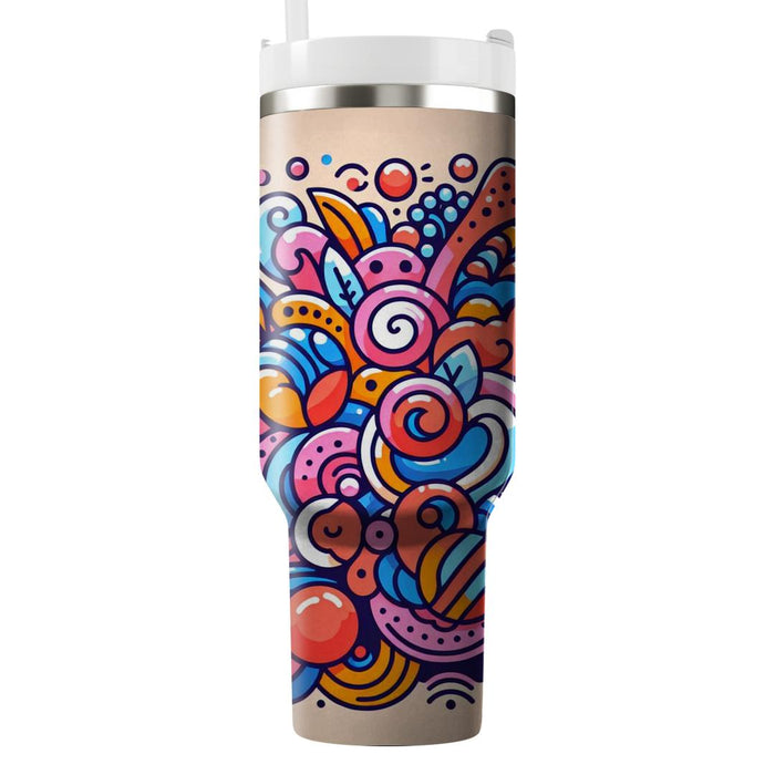 Vivid  Doodles  Personalized Tumblers