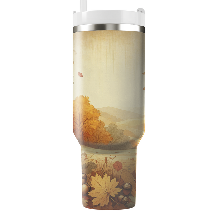 Autumn Leaves & Acorns  Custom Tumblers