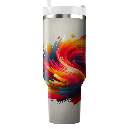 Dynamic Brush Stroke  Custom Tumblers