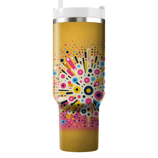 Vibrant Confetti Burst  Tumblers With Lids