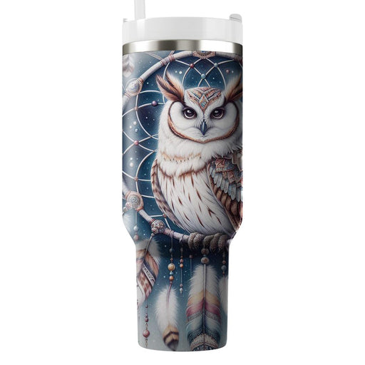 Whimsical Owl Dreamcatcher  Travel Tumblers