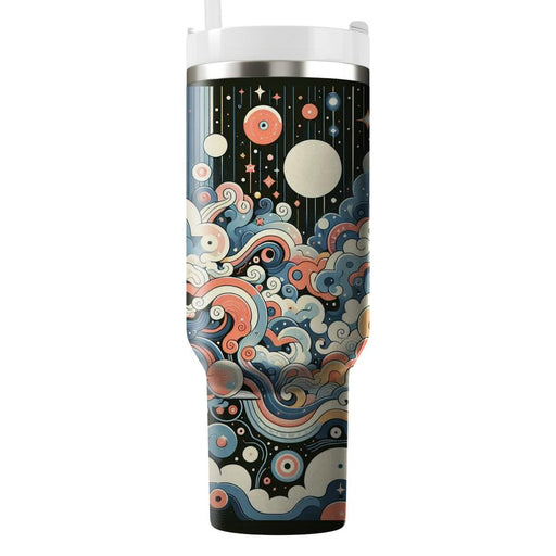 Retro Dreamscape  Personalized Tumblers