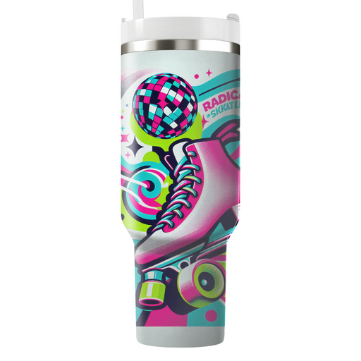 Radical Roller Skating Personalized Tumblers