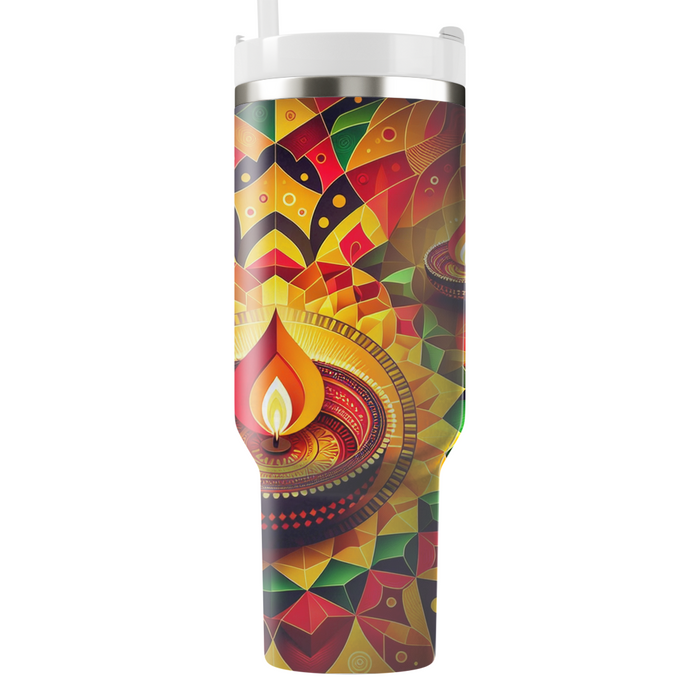 Geometric Diwali Delight Tumblers With Lids