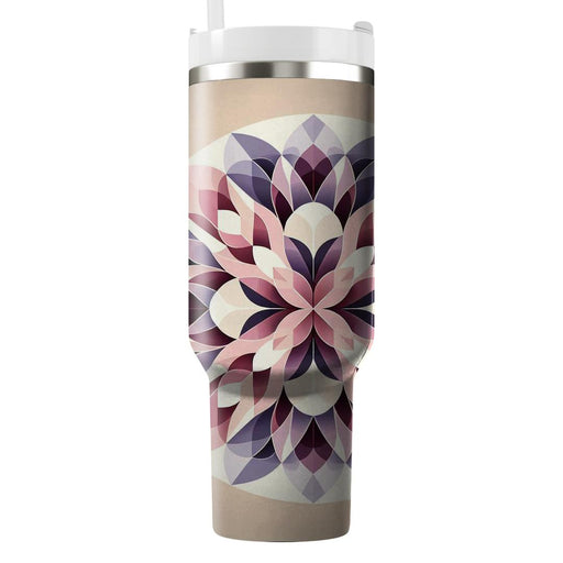 Geometric Petal Cluster  Decorative Tumblers