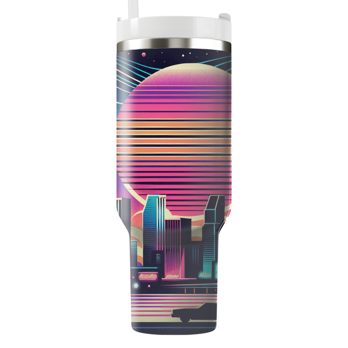 Retro Miami Nights  Tumbler Cups