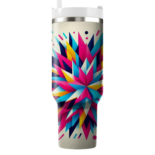 Abstract Triangle Burst  Personalized Tumblers