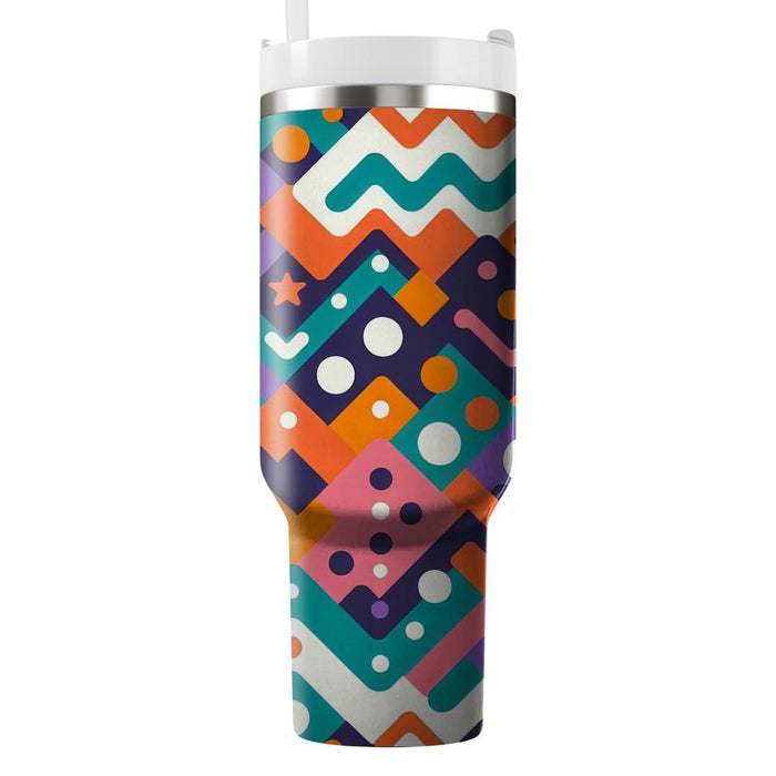 Funky Zigzag Design  Tumblers For Gifts