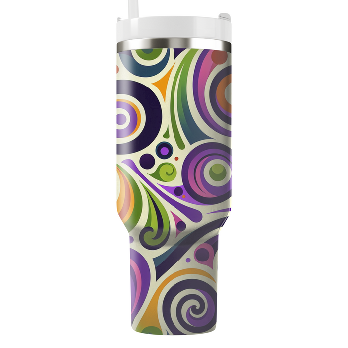 Whimsical Abstract Spirals  Custom Tumblers