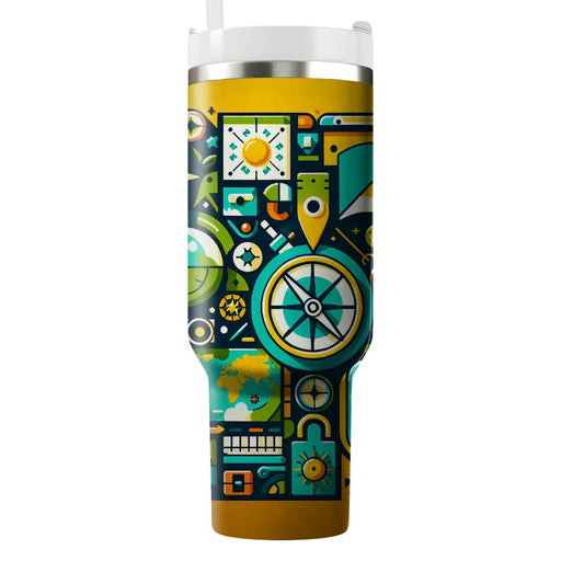 Vivid Adventure Map  Tumbler Cups