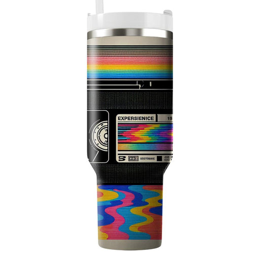 Vhs Static  Unique Tumblers