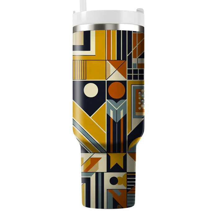 Crisp Geometric Dreams  Decorative Tumblers