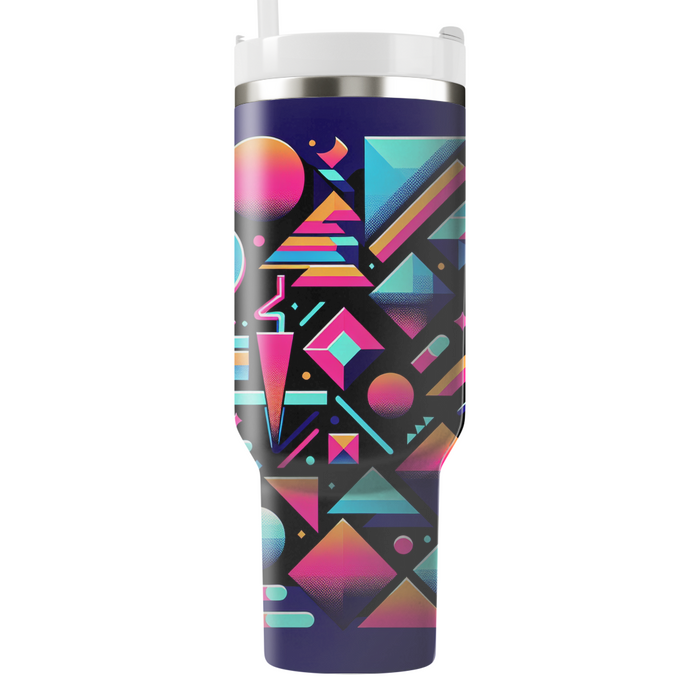 Geometric Neon Shapes  Custom Tumblers