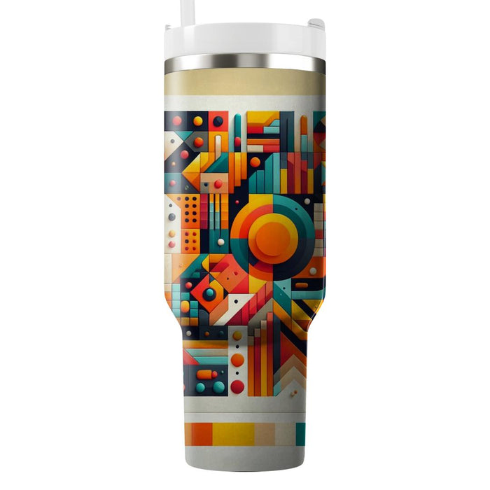 Geometric 70s Mosaic  Tumbler Cups