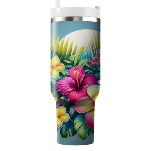 Tropical Floral Fusion  Tumblers For Gifts