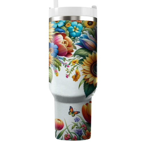 Garden Party Bliss  Unique Tumblers