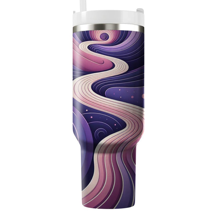 Artistic Spiral Pathway  Decorative Tumblers