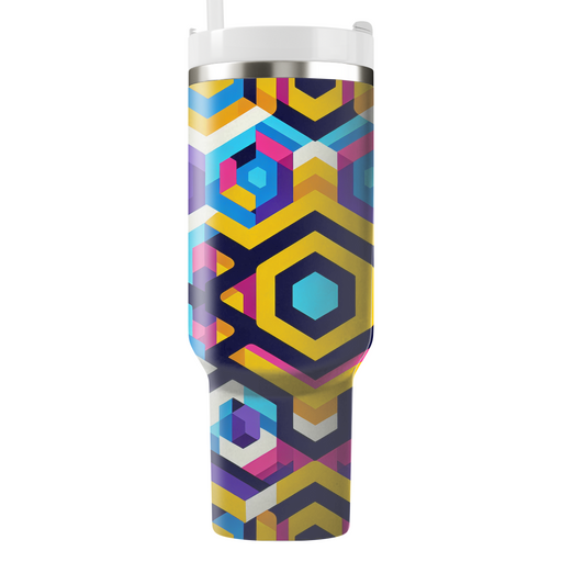 Radiant Hexagonal Fusion Custom Tumblers