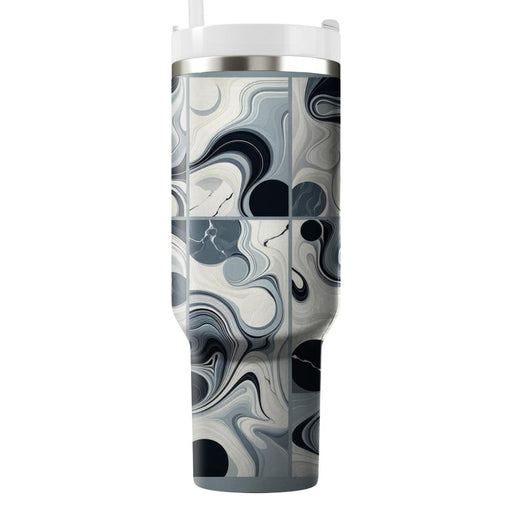 Sleek Marbled Design  Insulated Tumblers