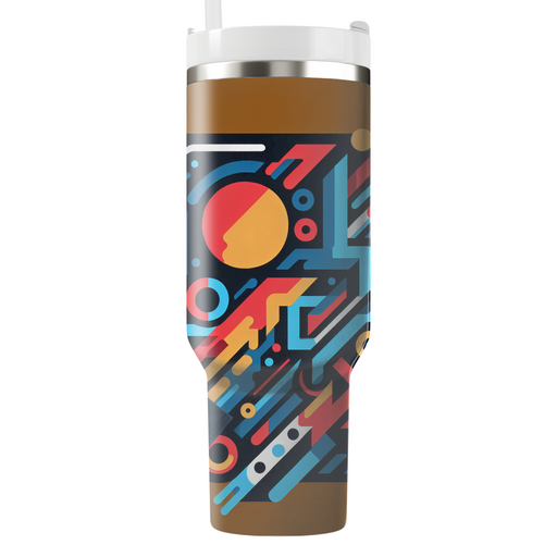 Dynamic Urban Graffiti Unique Tumblers