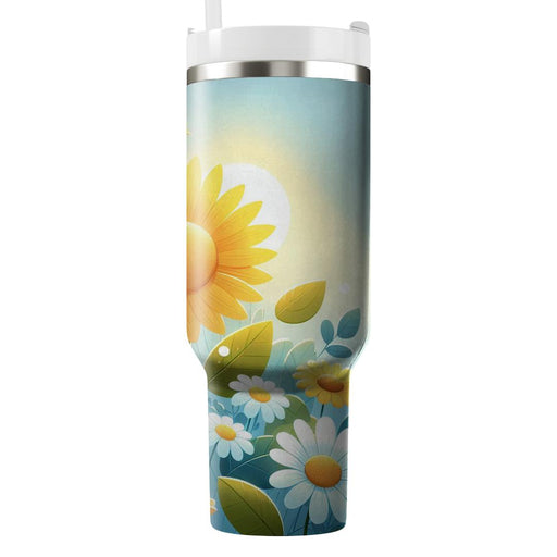 Sunshine & Flowers  Custom Tumblers