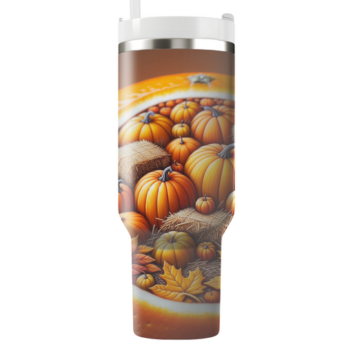 Autumn Pumpkin Patch  Tumblers With Lids