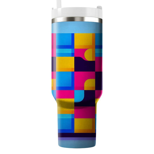 Bold Checkerboard Spectrum  Decorative Tumblers