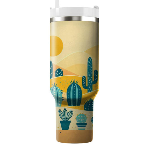 Cactus Garden Delight  Decorative Tumblers