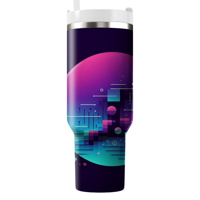 Sleek Synthwave  Tumbler Cups