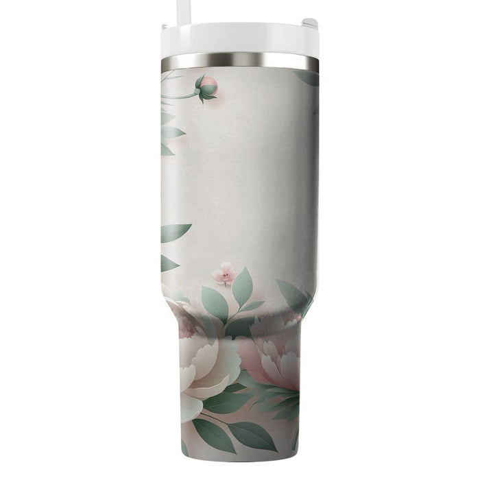 Blush Peony Garden  Unique Tumblers