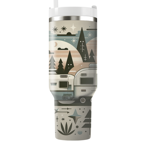 Vintage Airstream Adventure  Personalized Tumblers