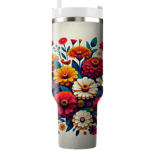 Whimsical Flower Burst  Tumblers For Gifts