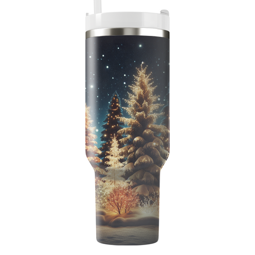 Winter Twinkling Lights  Personalized Tumblers