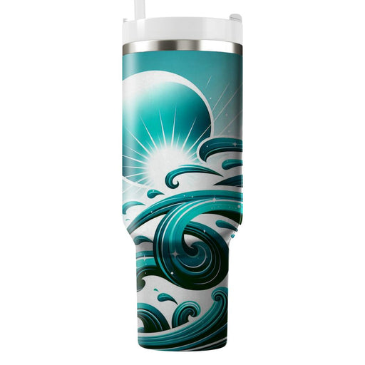 Sunkissed Ocean Waves  Unique Tumblers