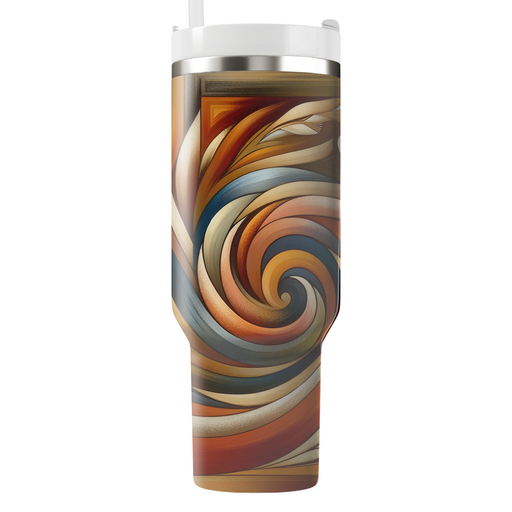 Harvest Harmony - Abstract Thanksgiving  Tumbler Cups