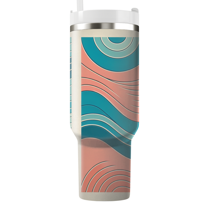 Artistic Waves Of Color  Unique Tumblers