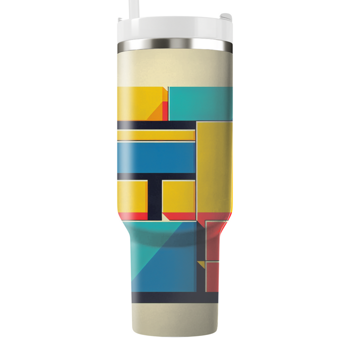 Bold Color Block  Tumbler Cups