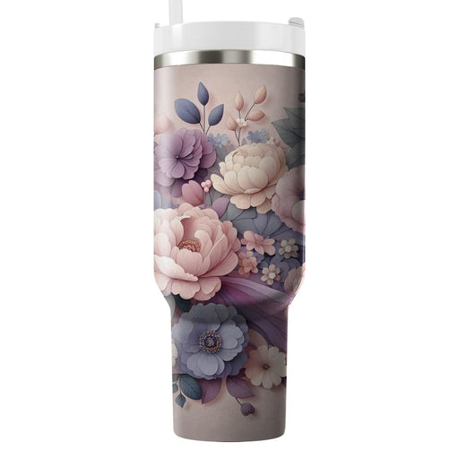 Gentle Floral Harmony  Custom Tumblers