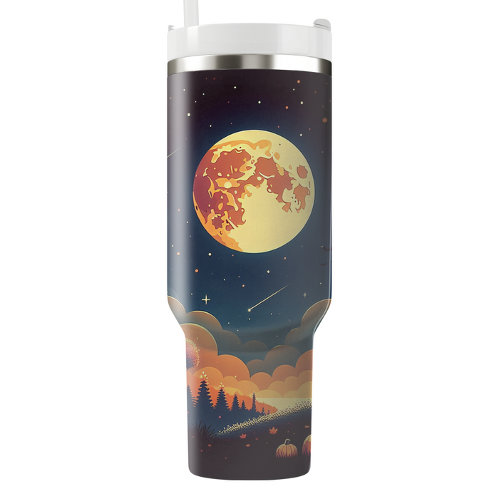 Autumn Moonlit Night  Tumbler Cups