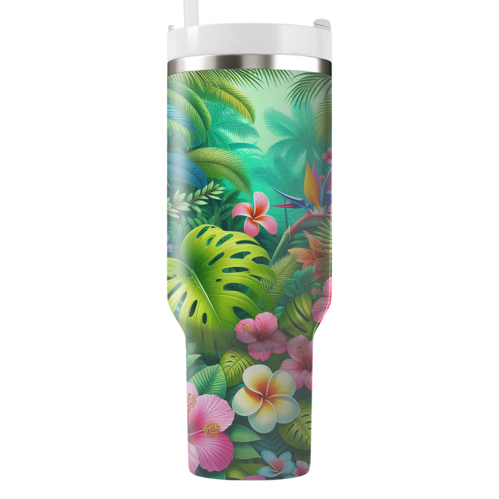 Vivid Tropical Blossoms  Insulated Tumblers