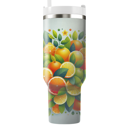 Vibrant Citrus Garden  Custom Tumblers