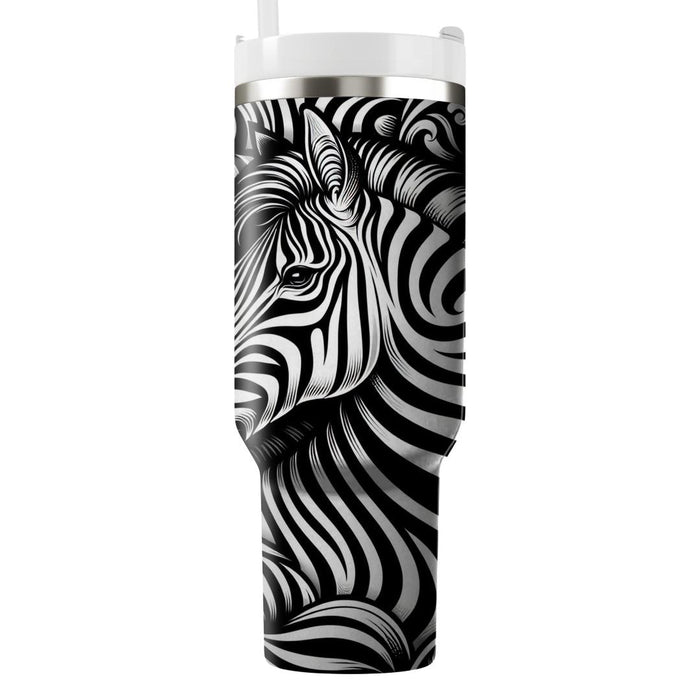 Zebra Stripe  Personalized Tumblers