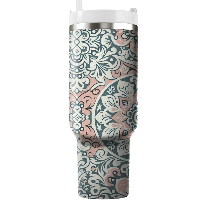 Floral Lace Pattern  Personalized Tumblers